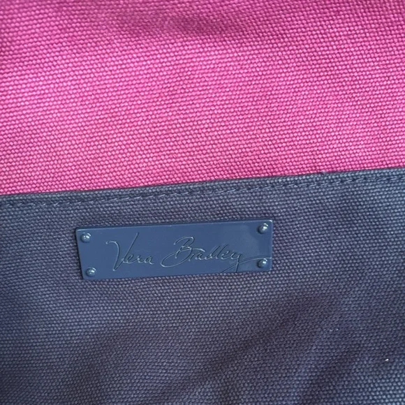 Vibrant Vera Bradley Pink and Navy Blue Backpack - Picture 2 of 10